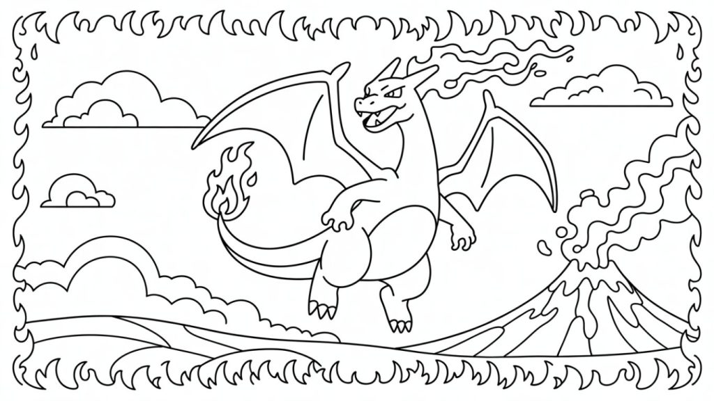 Creative Charizard Coloring Pages for All Ages