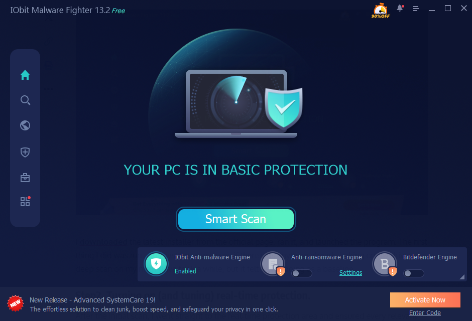 Real‑time protection and manual scans